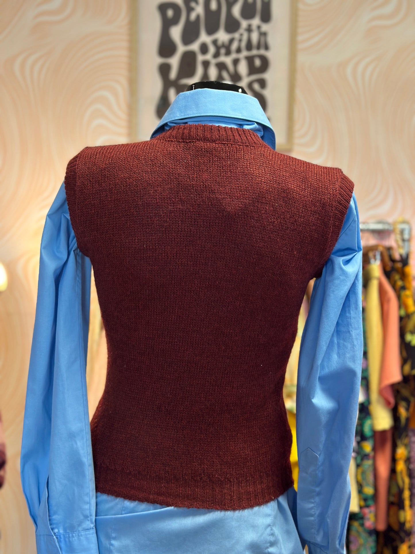 Pull sans manches à motifs | T. XS