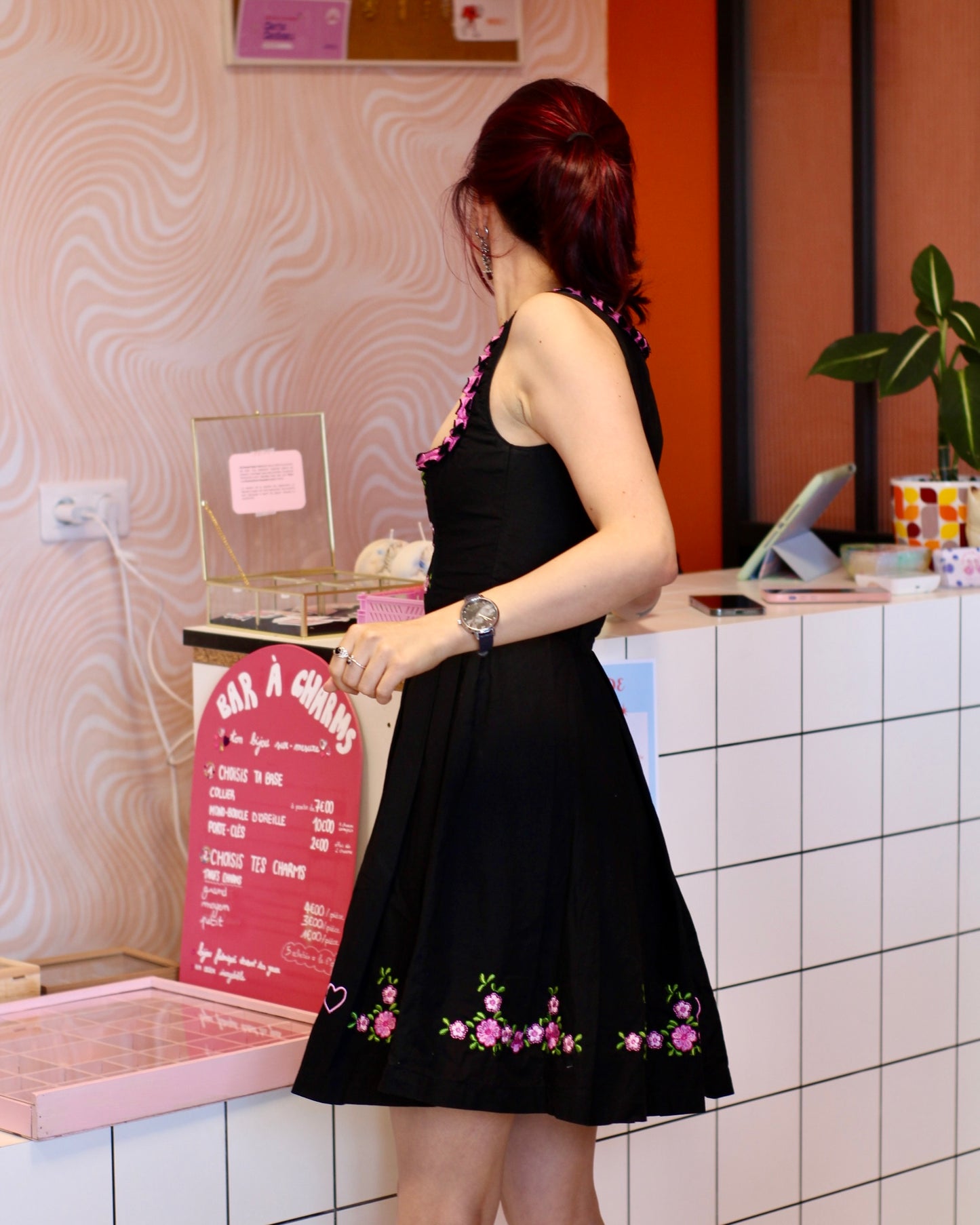 Robe noire corset | T. XXS / XS