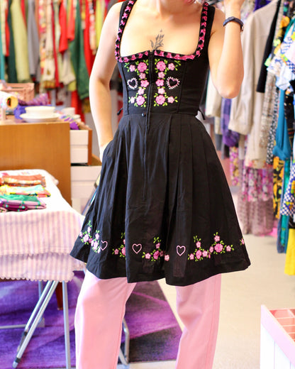 Robe noire corset | T. XXS / XS