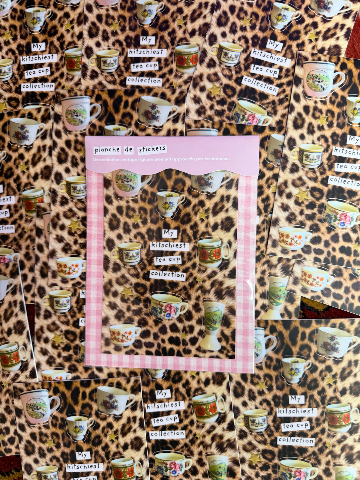 Planche de stickers A6 - Tea Cup Collection