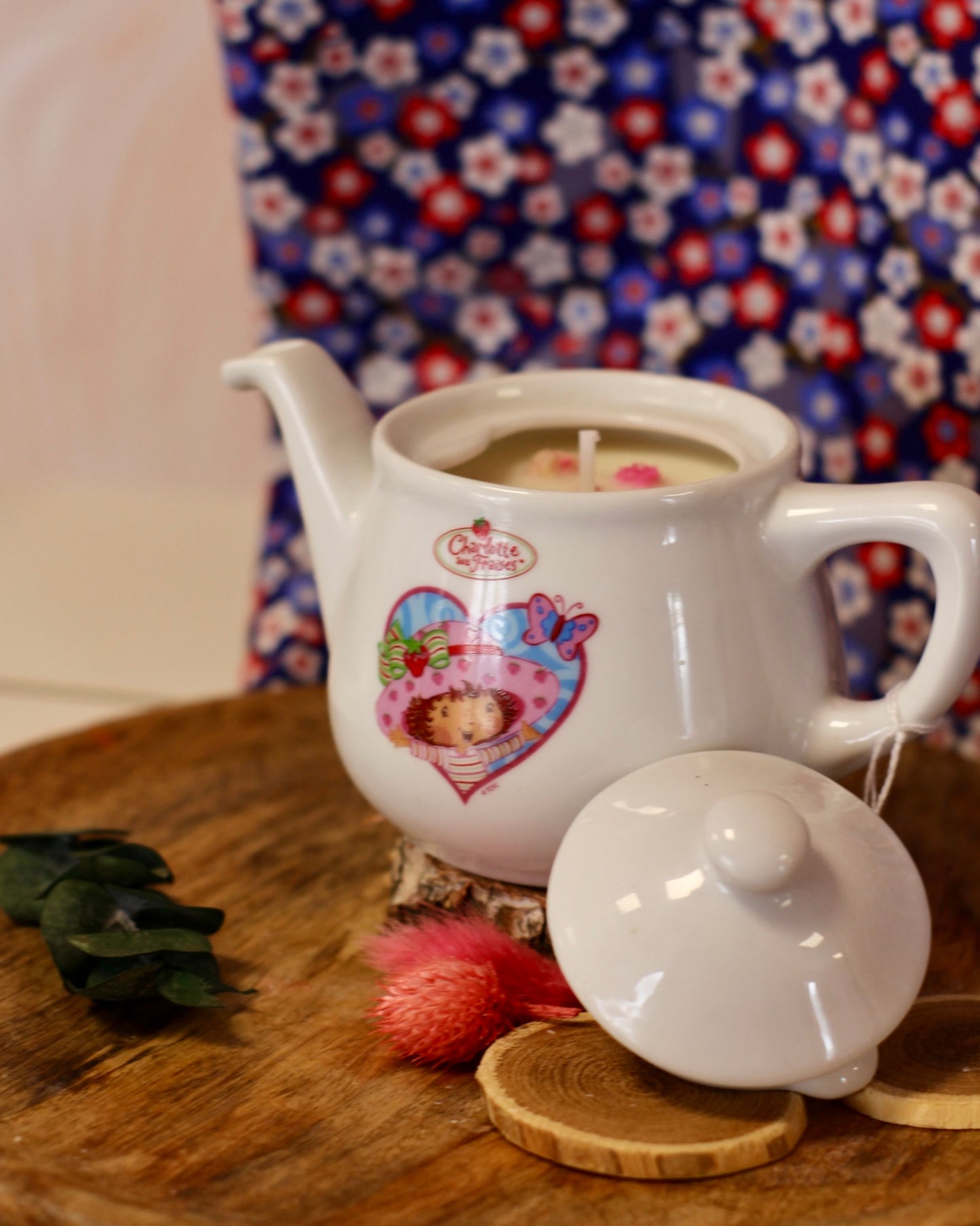Bougie Tea Time Charlotte aux Fraise | 🍓 Parfum Yaourt à la Fraise