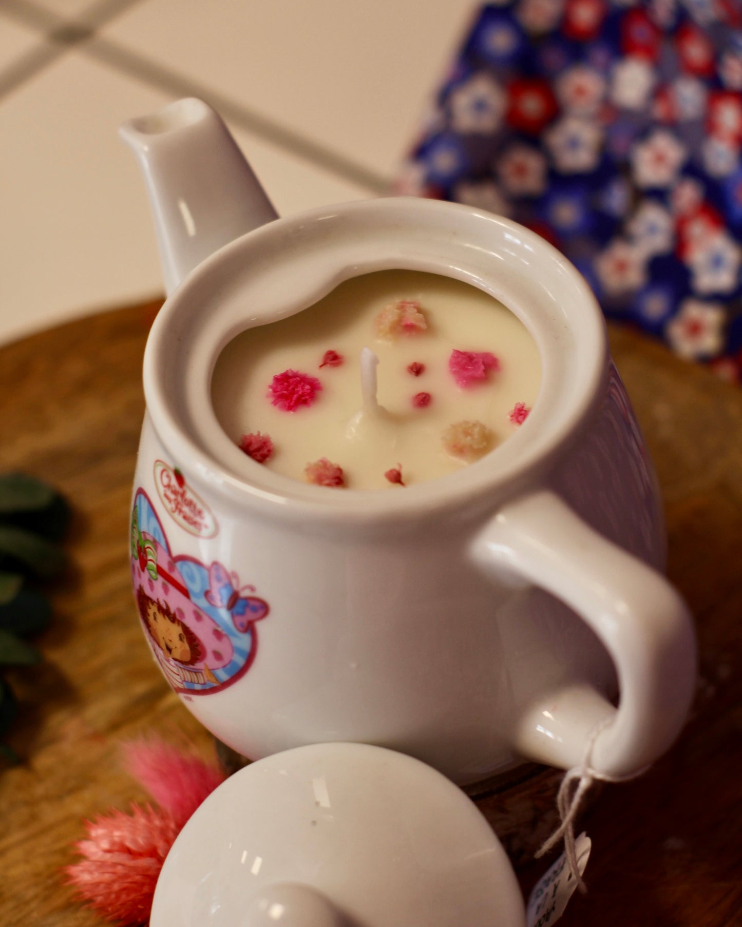 Bougie Tea Time Charlotte aux Fraise | 🍓 Parfum Yaourt à la Fraise