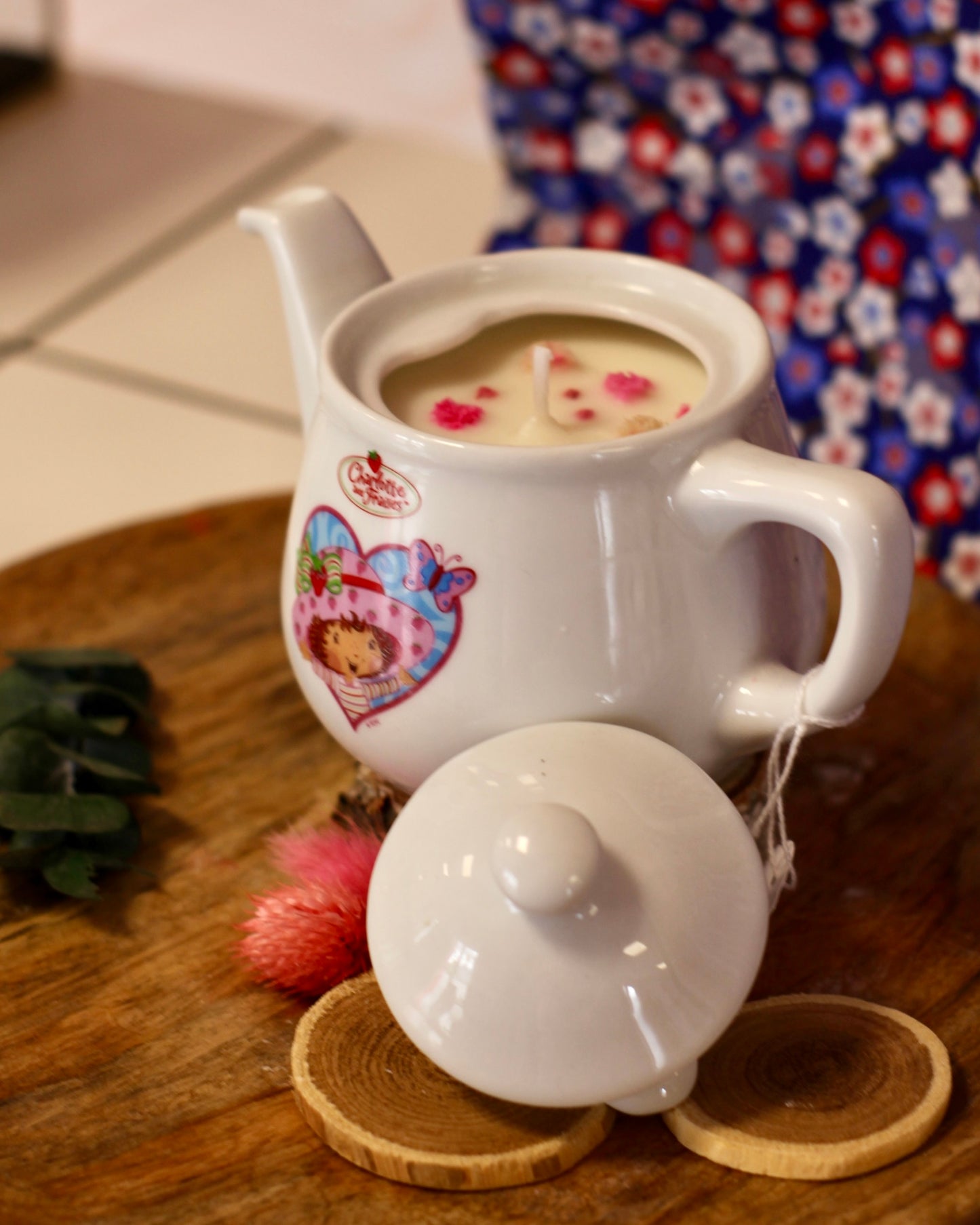 Bougie Tea Time Charlotte aux Fraise | 🍓 Parfum Yaourt à la Fraise