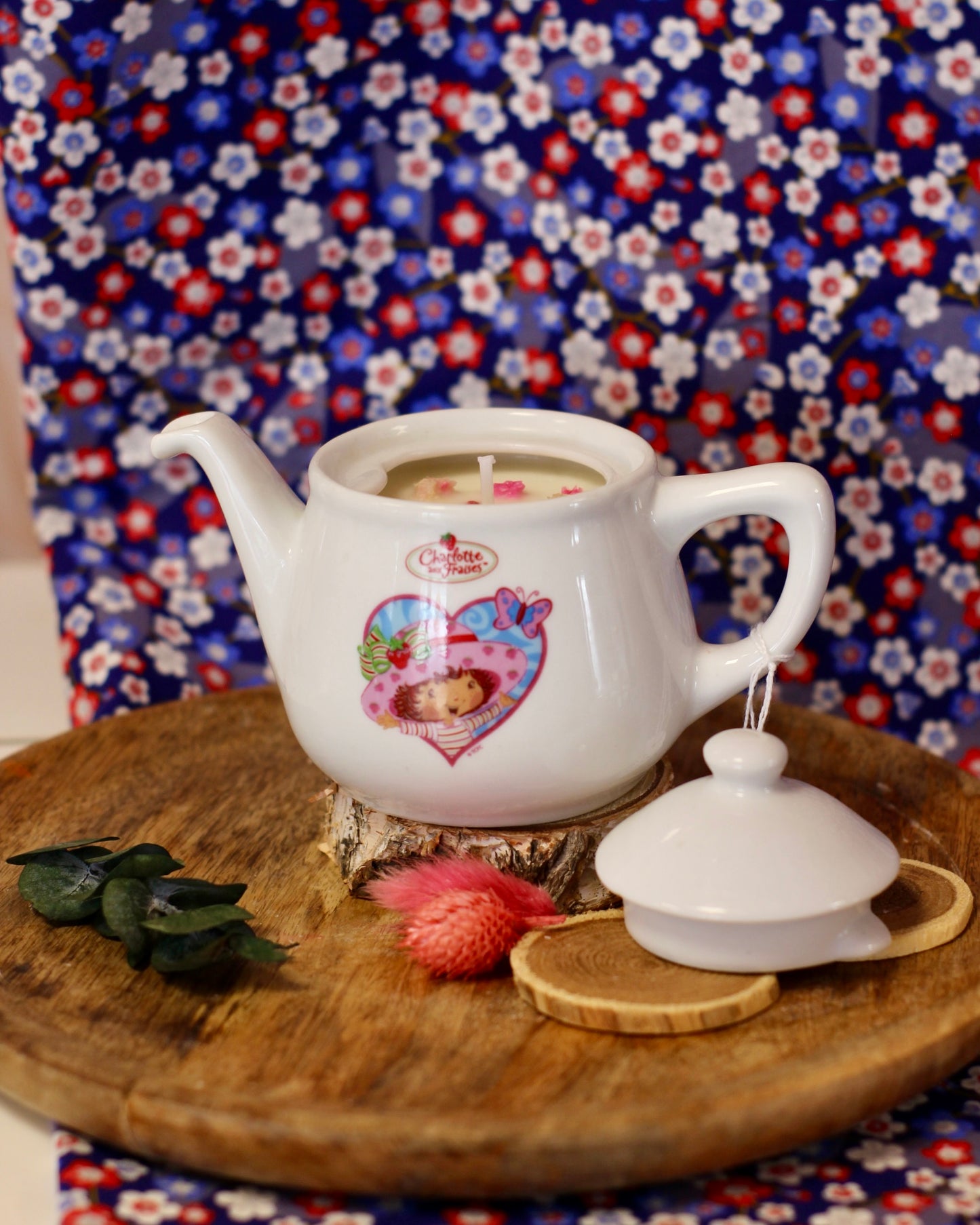 Bougie Tea Time Charlotte aux Fraise | 🍓 Parfum Yaourt à la Fraise