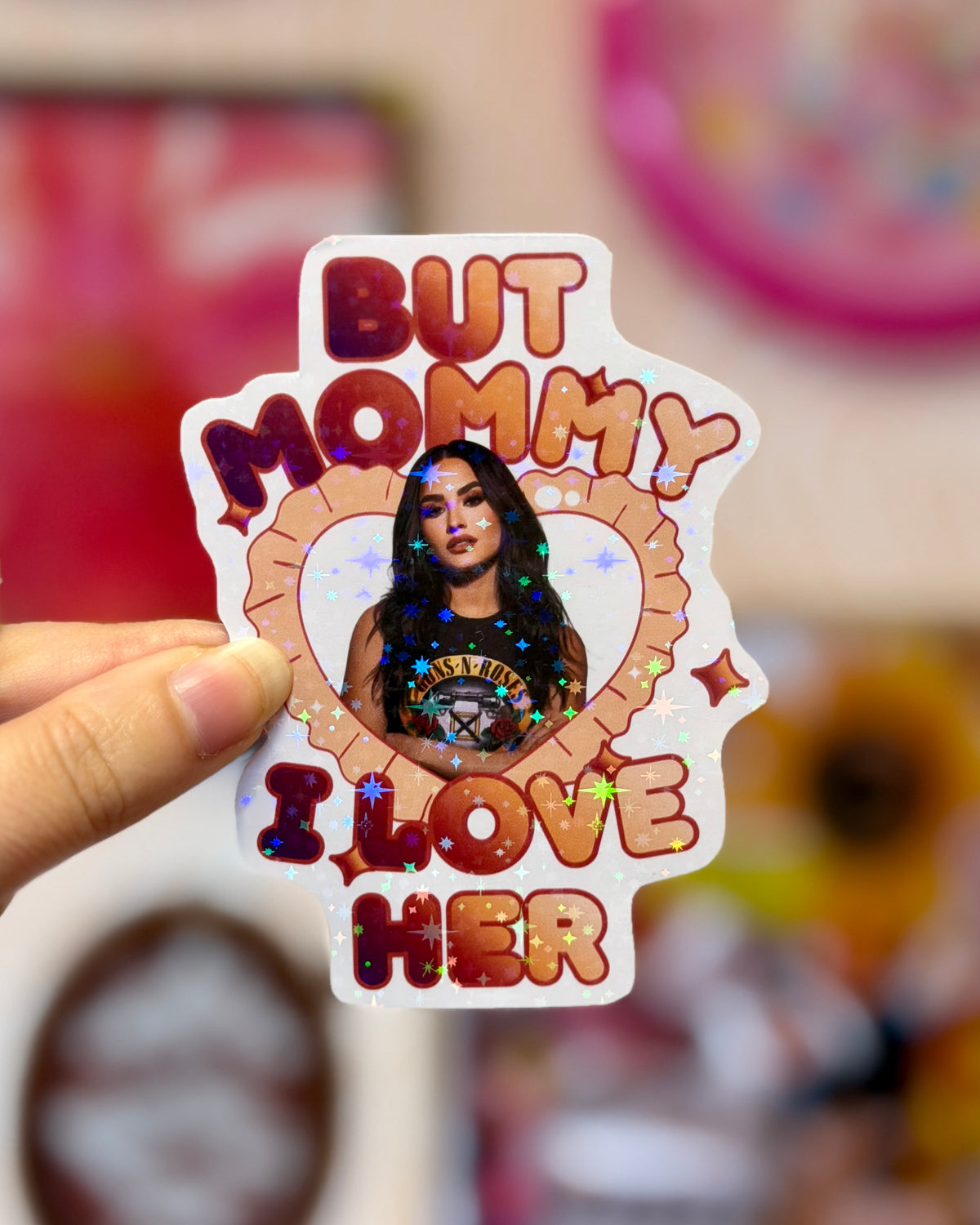 Sticker Demi Lovato - Mommy I love her