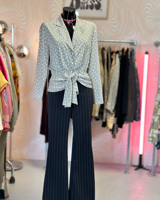 Blouse nouée à coeurs | T. M