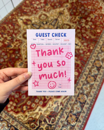 Carte Postale - Thank You