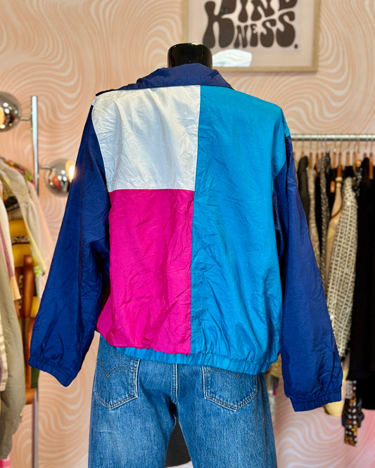 Veste bleue et rose | T. M / L
