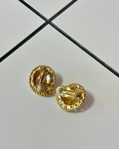 Boucles d'oreilles tourbillon à perles