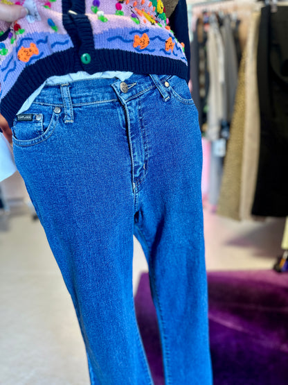 Jean taille basse, évasé | T. 38