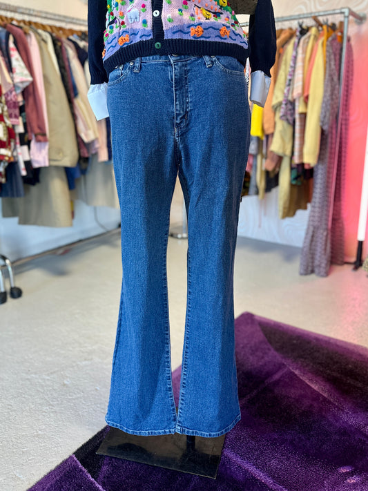 Jean taille basse, évasé | T. 38