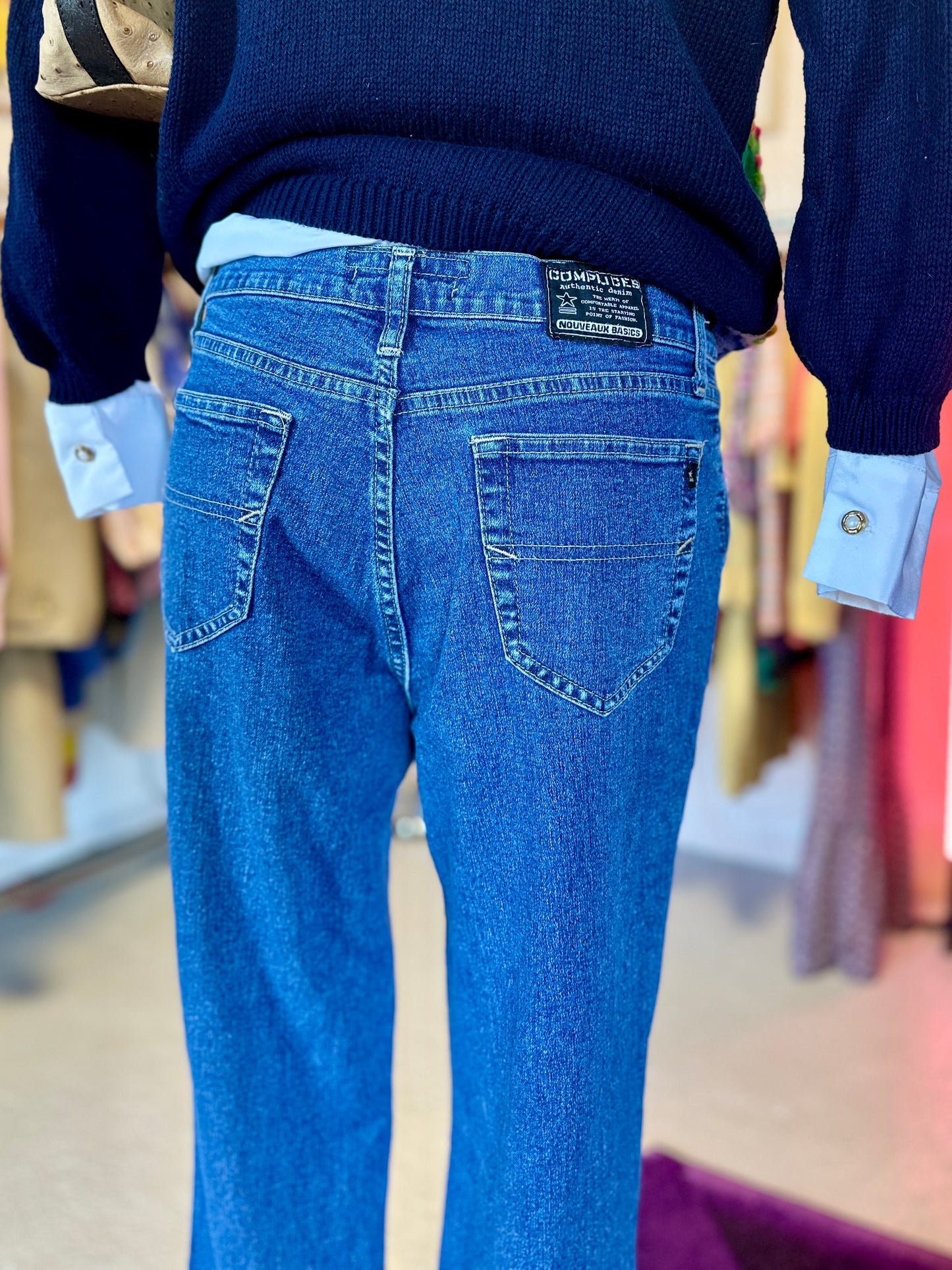 Jean taille basse, évasé | T. 38