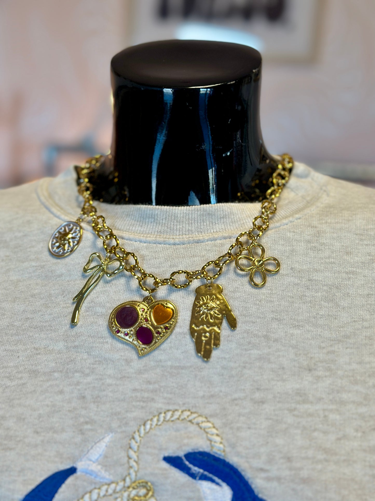 Collier à charms Big Heart