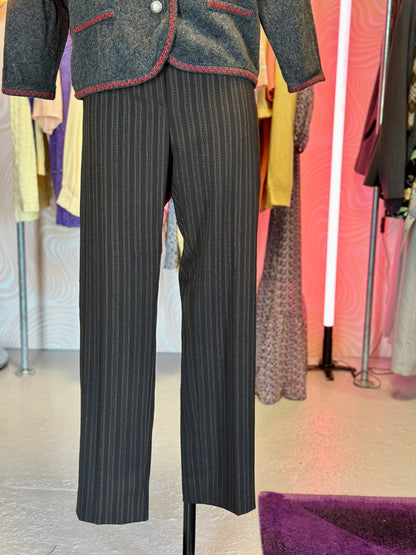 Pantalon à fines rayures et pois | T. 40 / 42