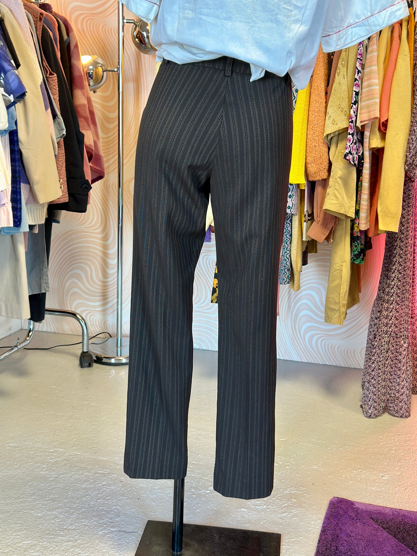 Pantalon à fines rayures et pois | T. 40 / 42