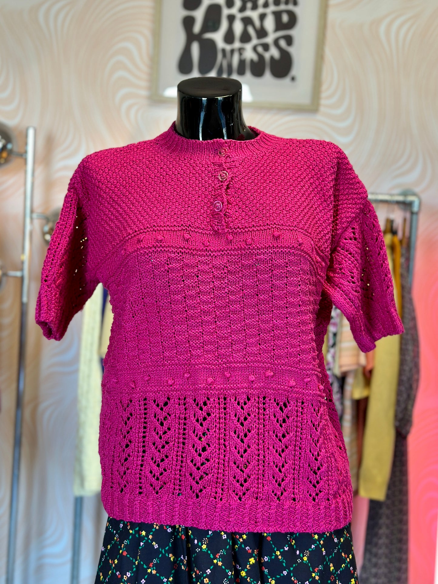 Top en maille rose | T. M / L