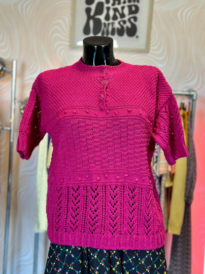 Top en maille rose | T. M / L