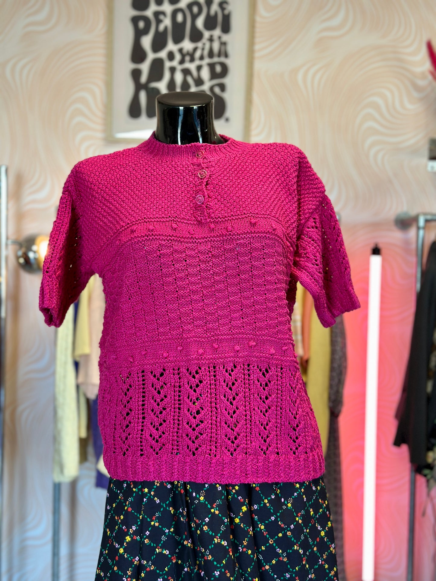 Top en maille rose | T. M / L
