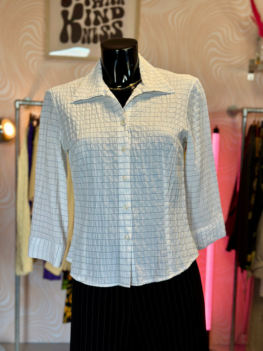 Chemise blanche à rayures | T. M