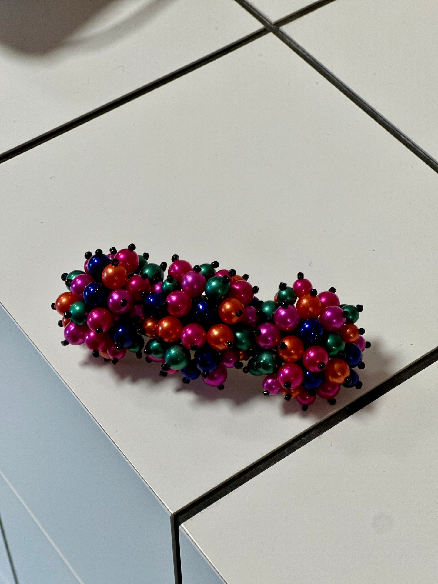 Barrette à cheveux en perles