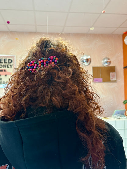 Barrette à cheveux en perles