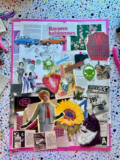 Pochette Scrapbooking | Rayures Lumineuses