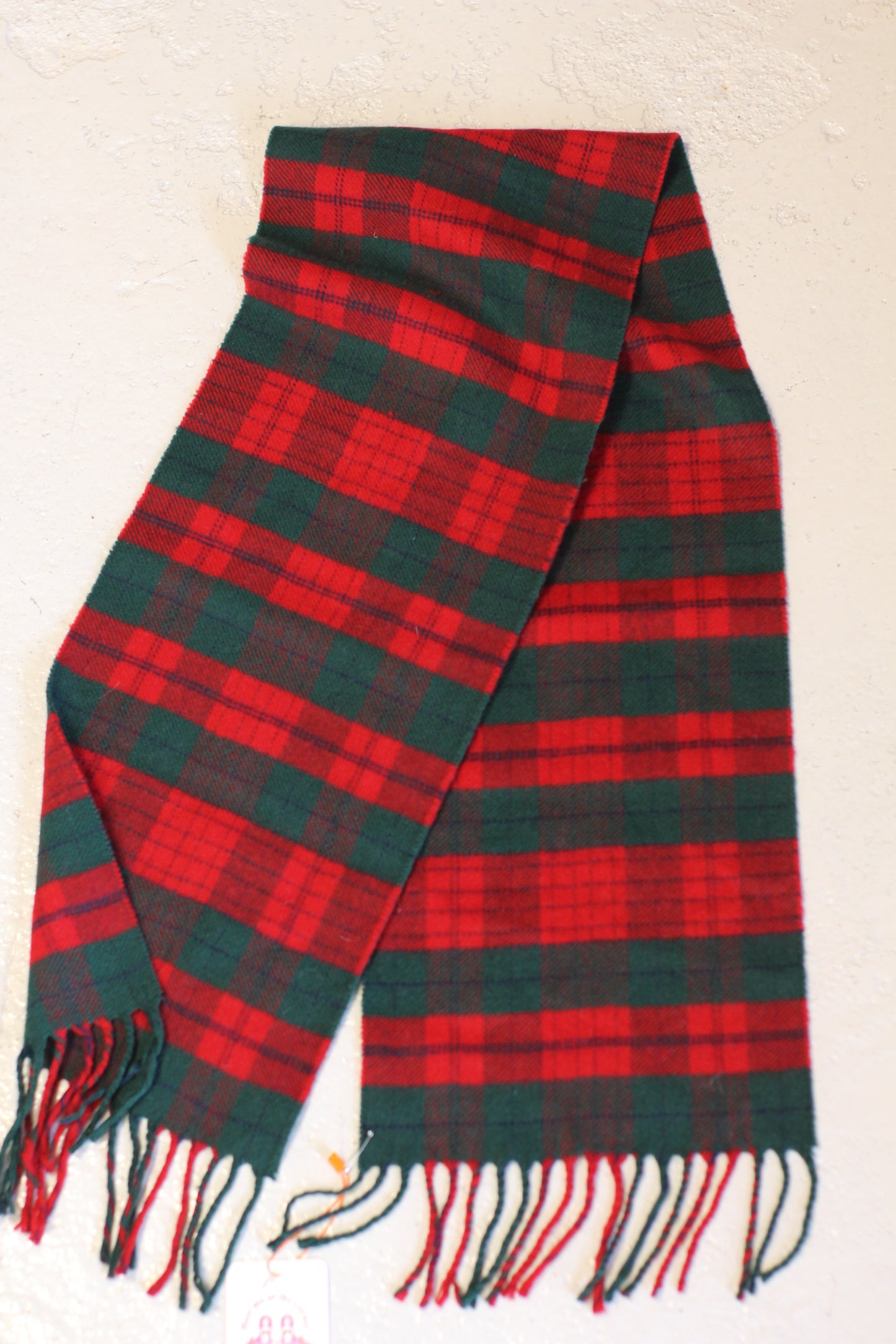 Écharpe Tartan rouge et vert