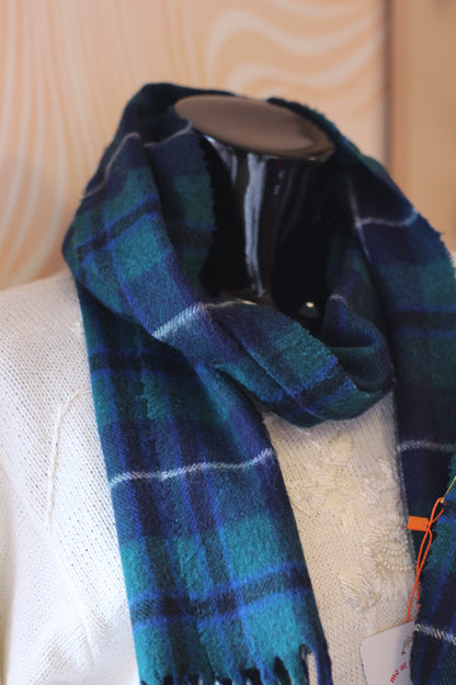 Écharpe Tartan bleu & vert