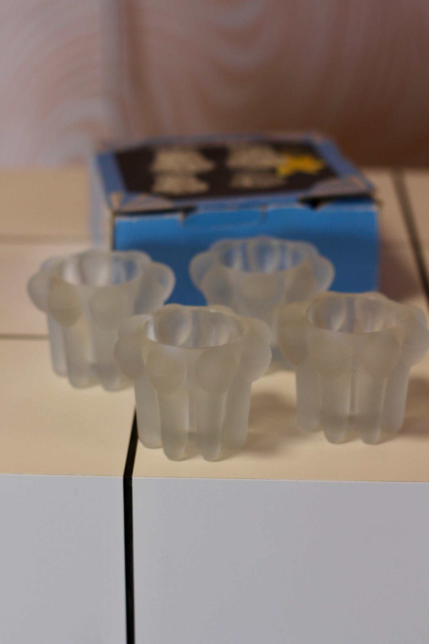 Lot de 4 bougeoirs vintage