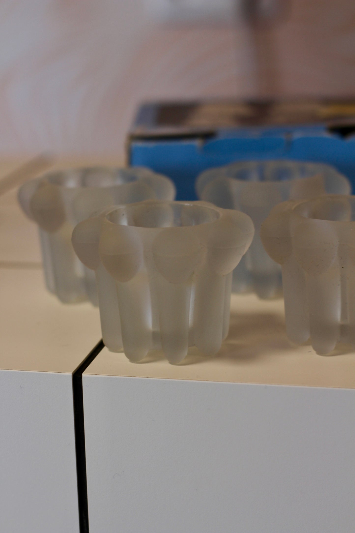 Lot de 4 bougeoirs vintage