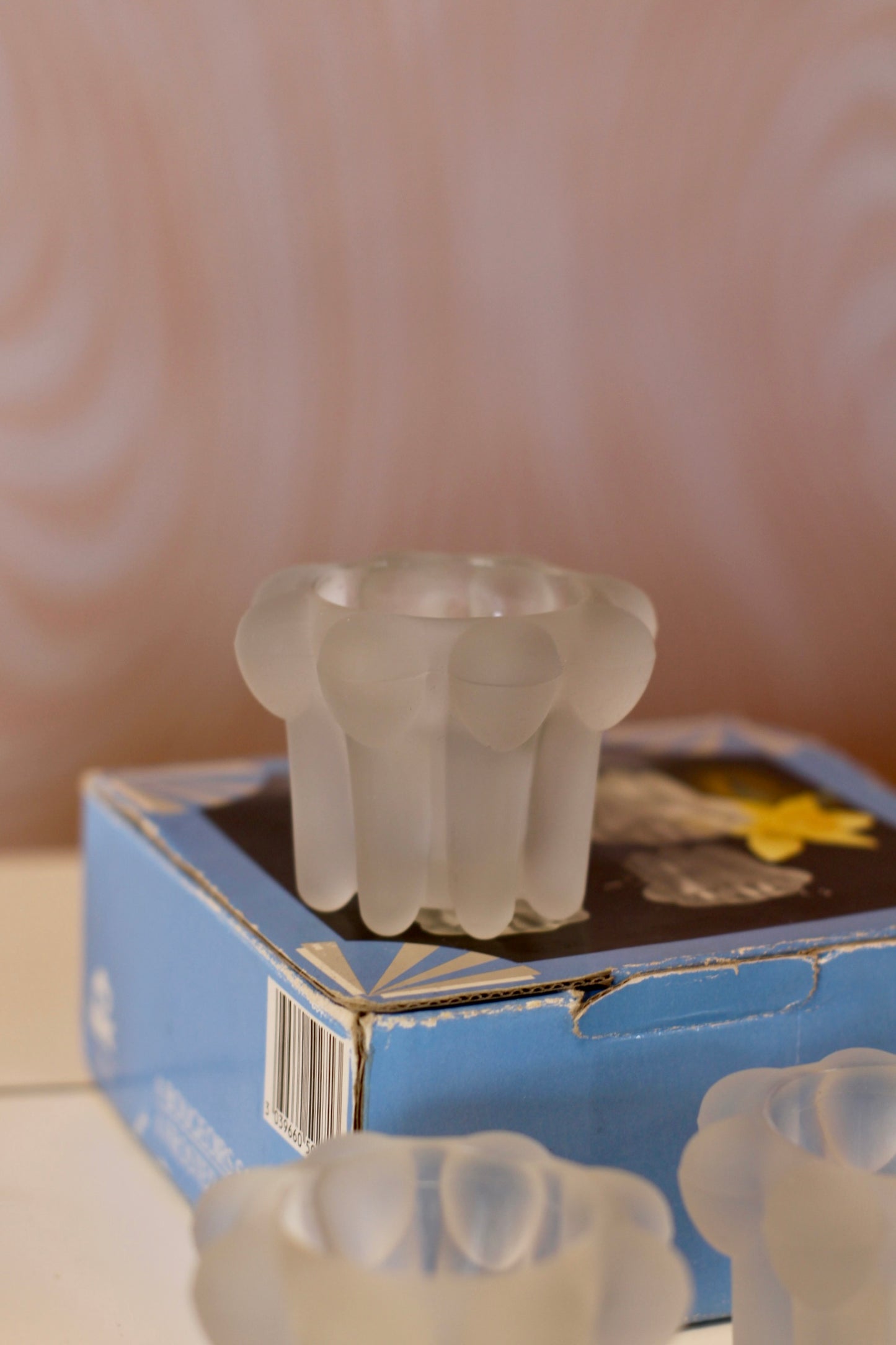 Lot de 4 bougeoirs vintage