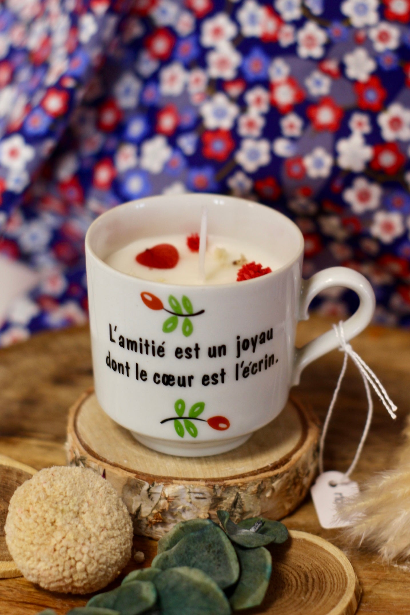 Bougie Tea Time L'Amitié | 🌼 Parfum Fleur de Monoï