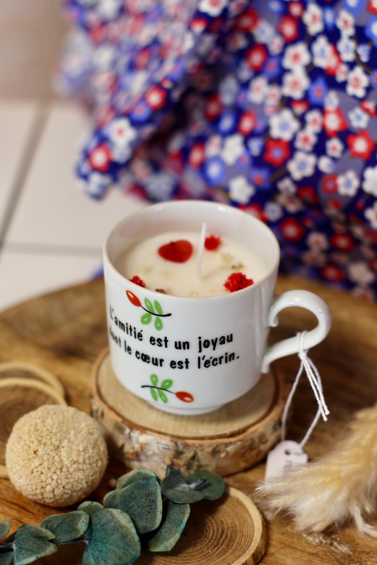 Bougie Tea Time L'Amitié | 🌼 Parfum Fleur de Monoï