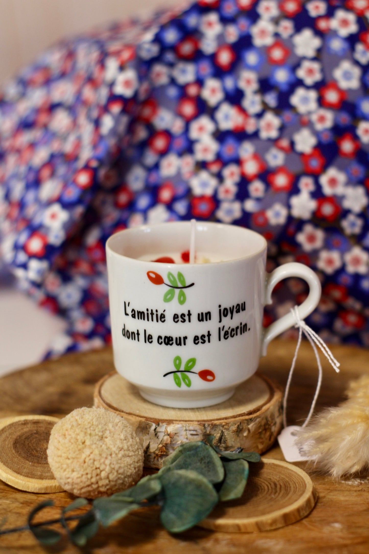 Bougie Tea Time L'Amitié | 🌼 Parfum Fleur de Monoï