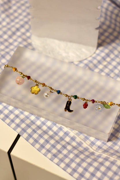 Bracelet à grigris Arc-en-ciel