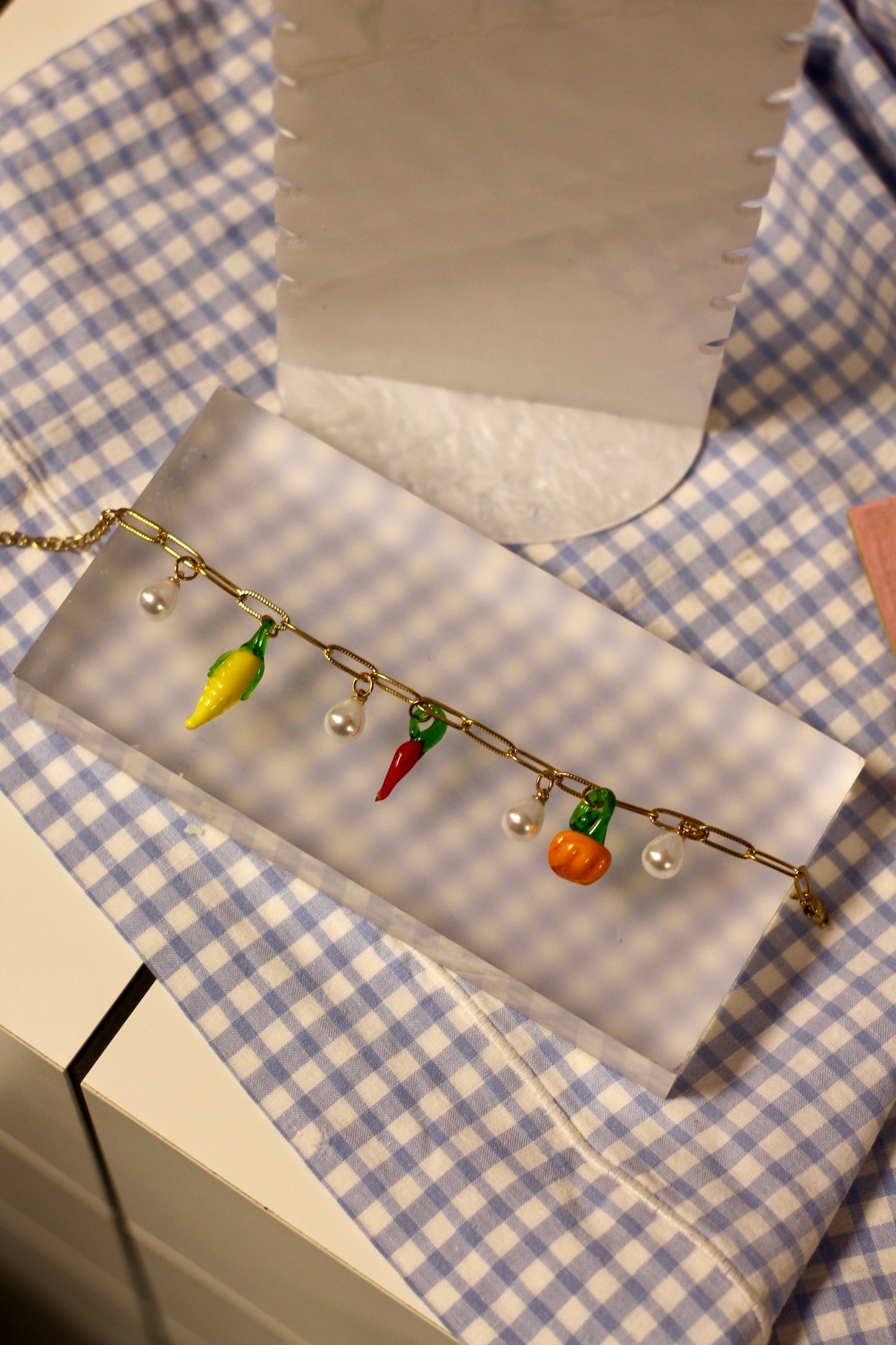 Bracelet à grigris Les Légumes