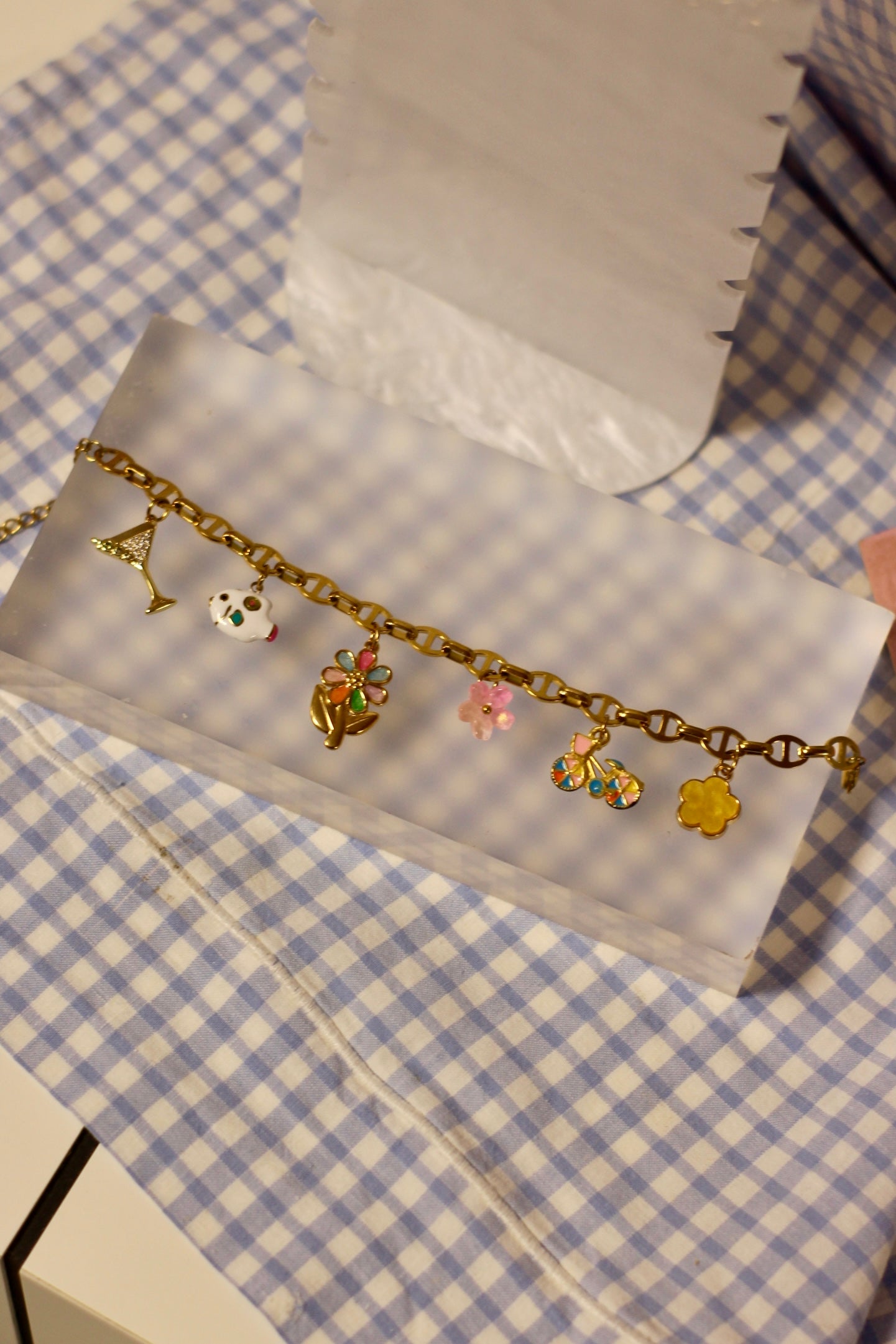 Bracelet à grigris Multicolore Pastel
