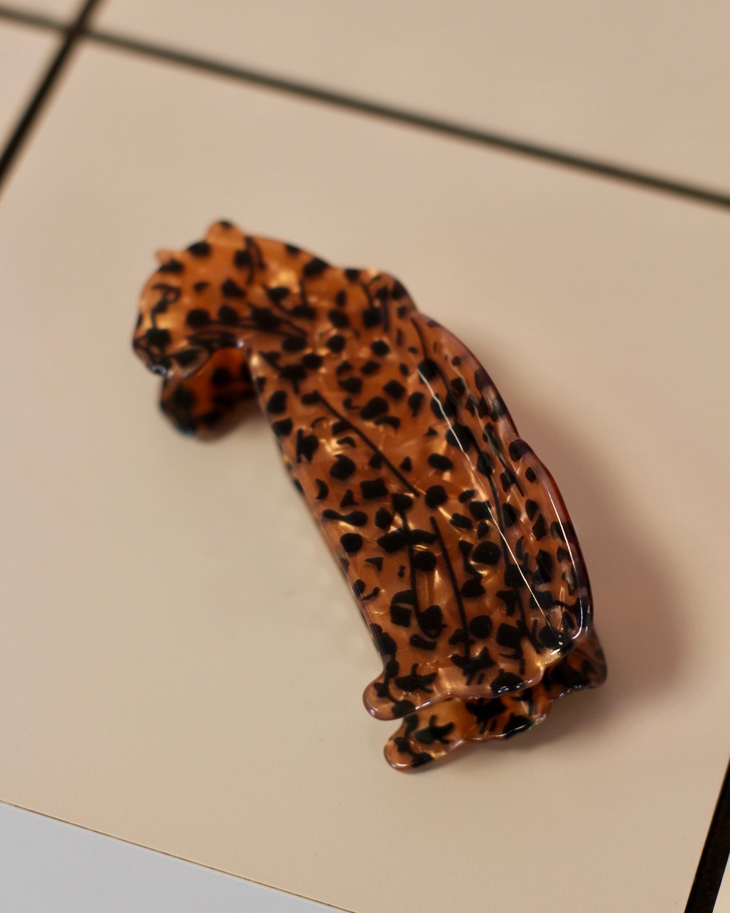 Pince à cheveux léopard
