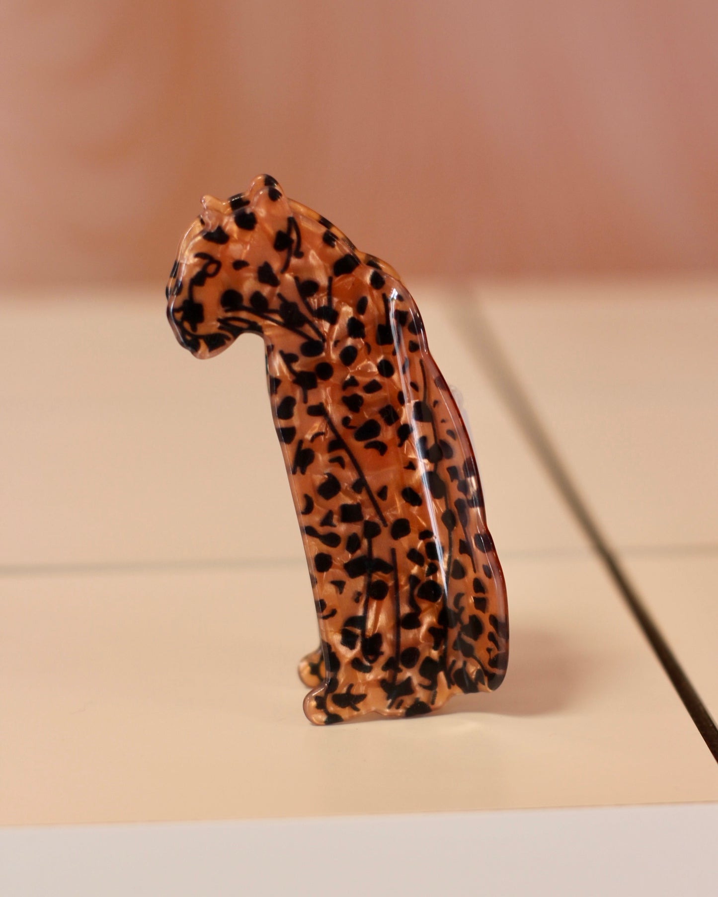 Pince à cheveux léopard