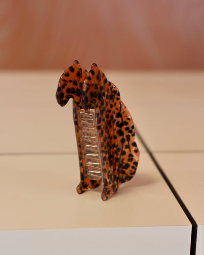 Pince à cheveux léopard