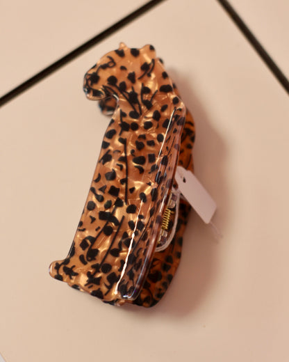 Pince à cheveux léopard