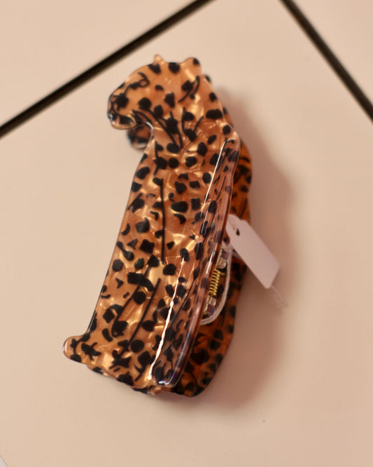 Pince à cheveux léopard