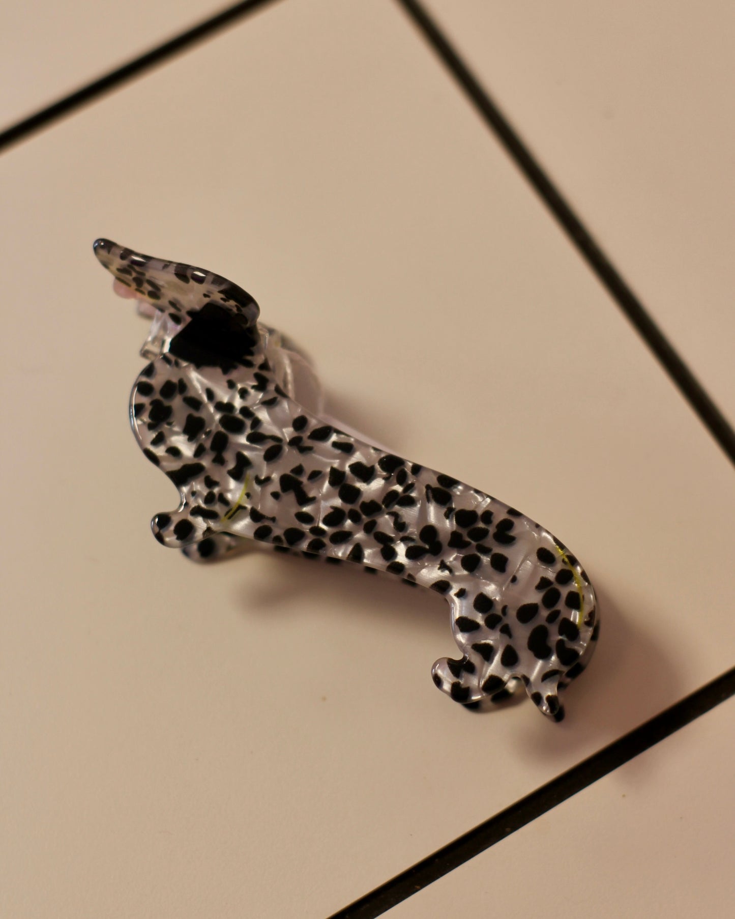 Grande pince à cheveux dalmatien