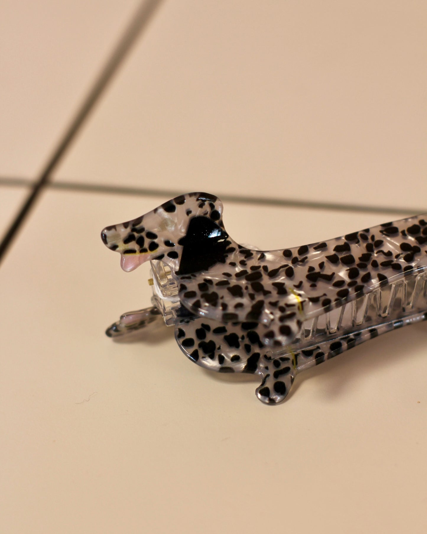 Grande pince à cheveux dalmatien