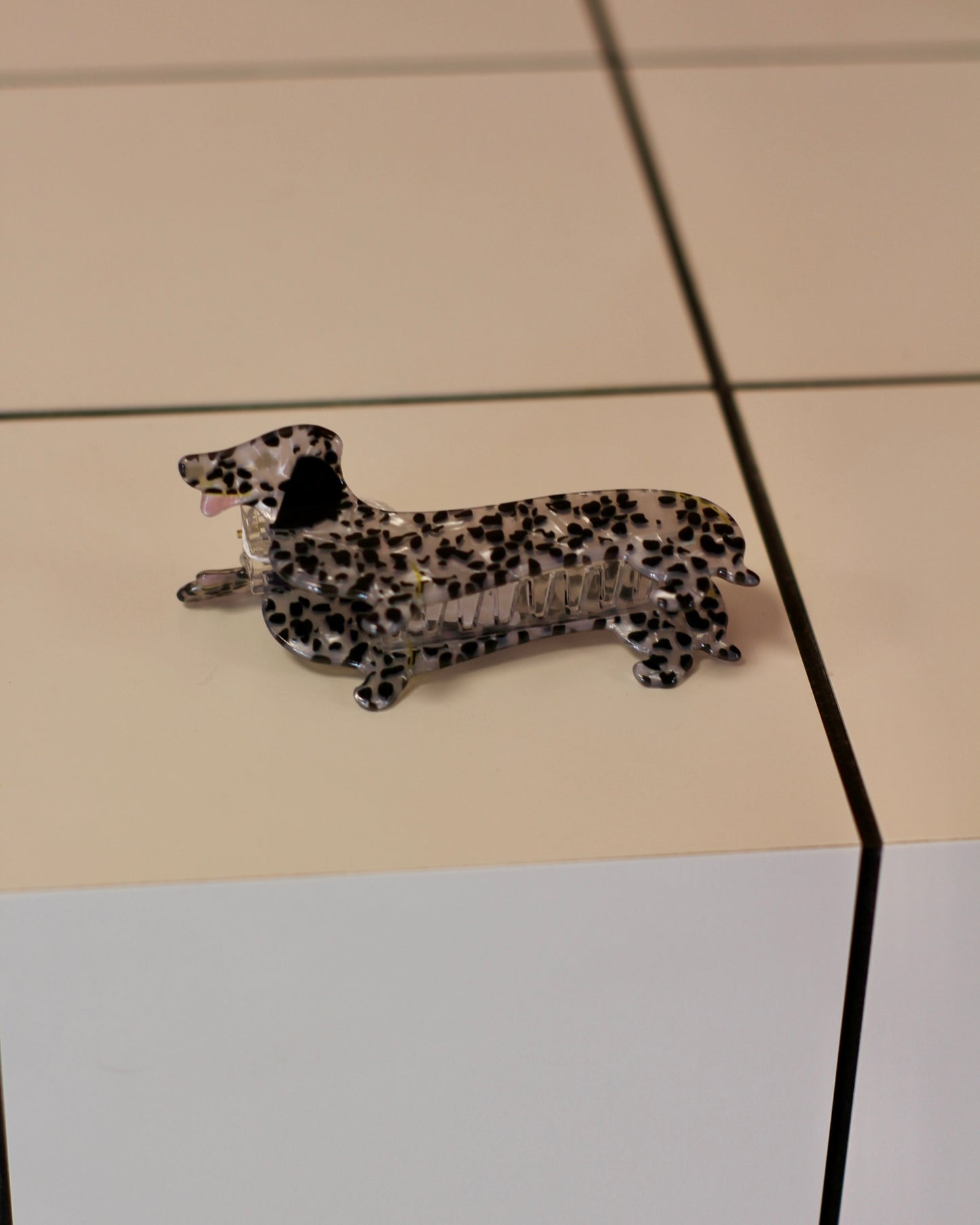 Grande pince à cheveux dalmatien