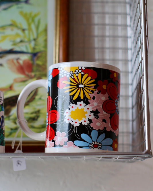 Mug à fleurs multicolore