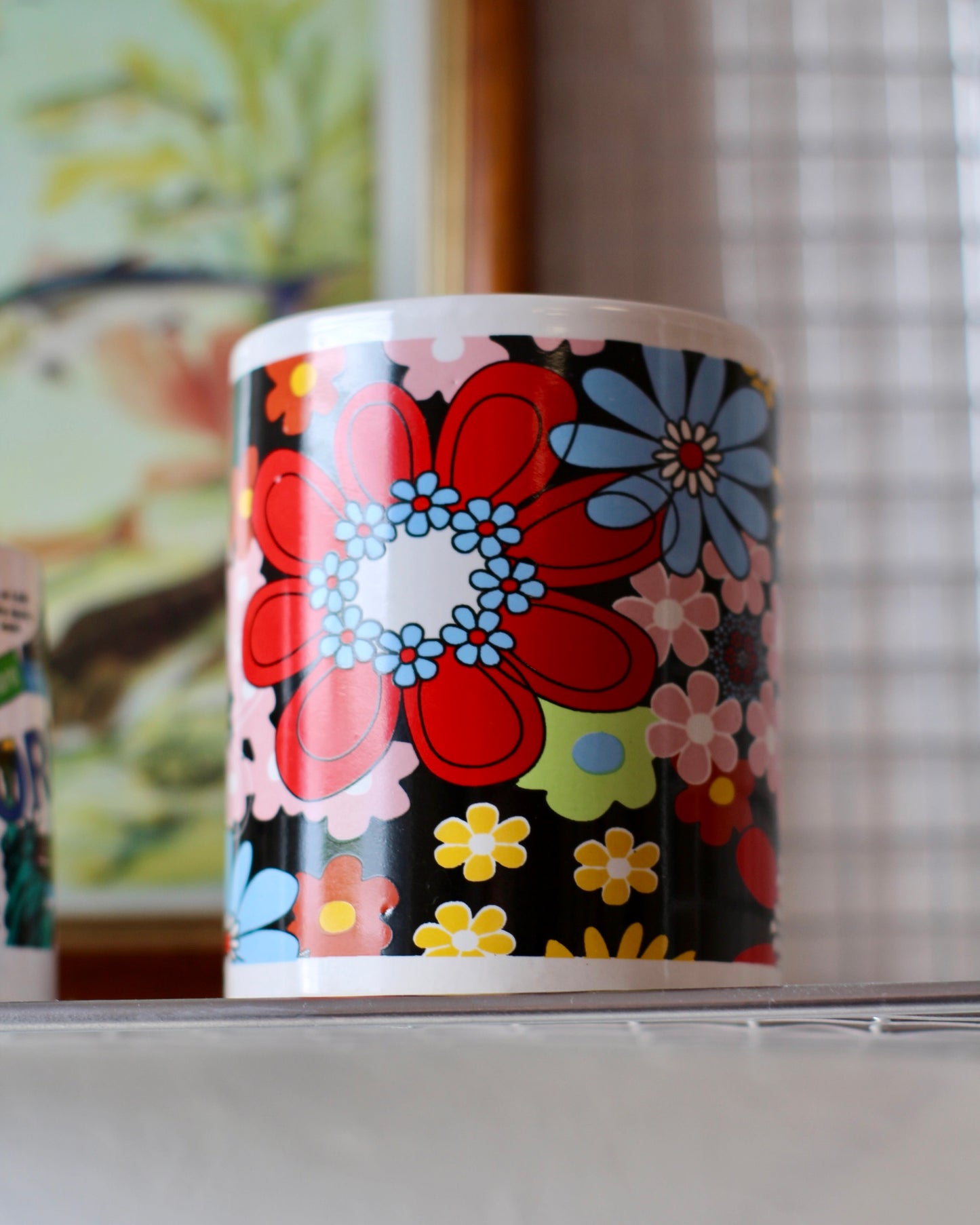 Mug à fleurs multicolore