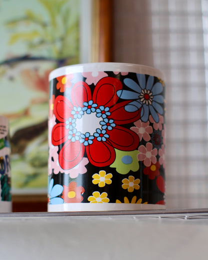 Mug à fleurs multicolore