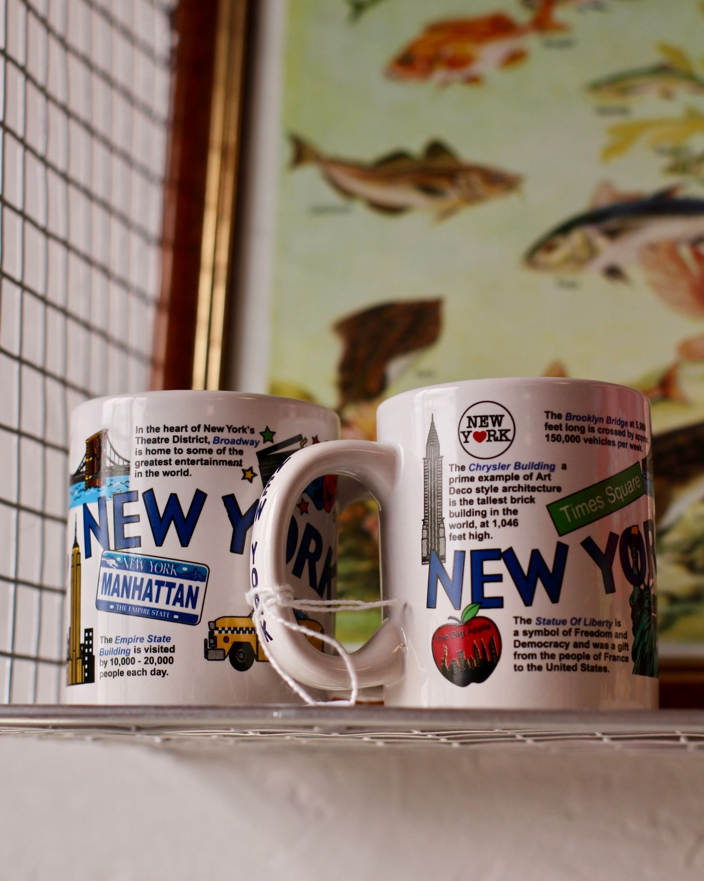 Lot de 2 tasses à café New York