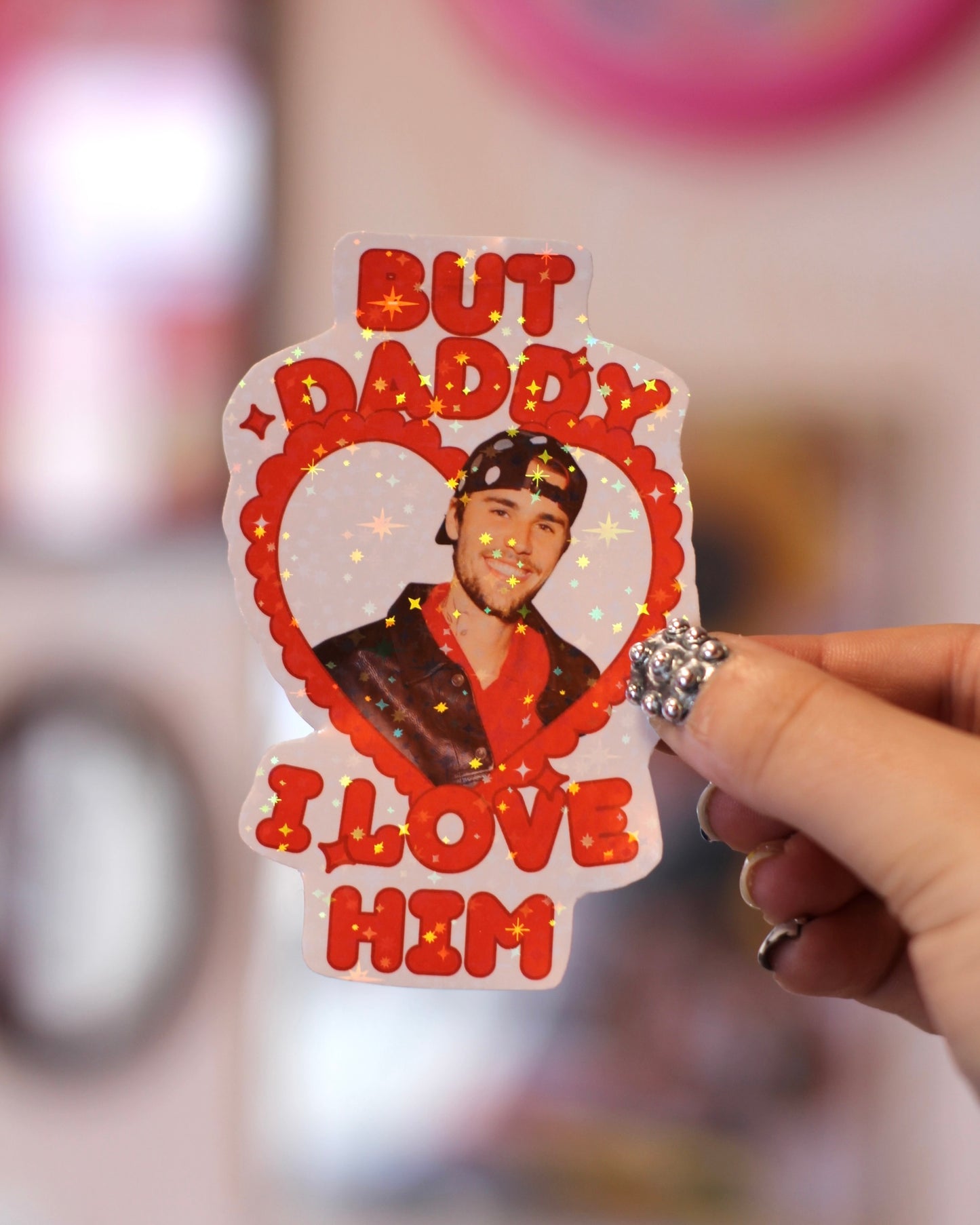 Sticker Justin Bieber - Daddy I love him